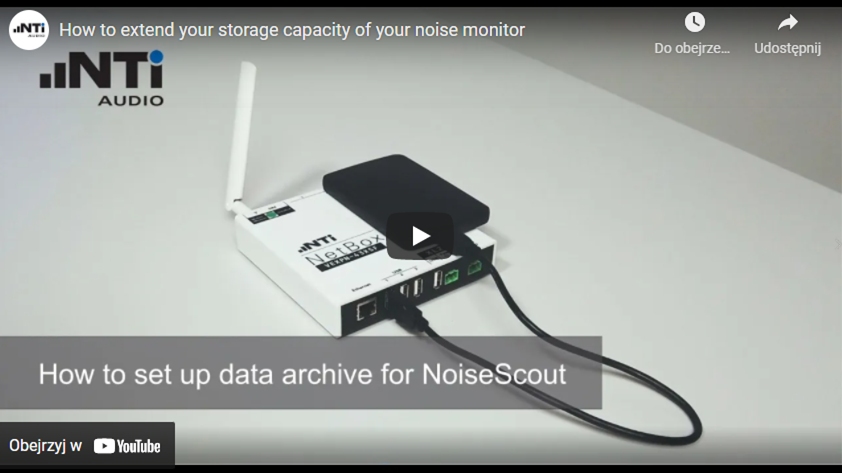 Samouczek NoiseScout - Jak zwiększyć pojemność danych stacji pomiarowej